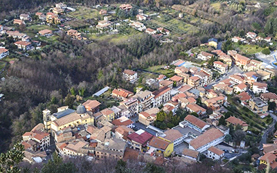 veduta supino dalla torre
