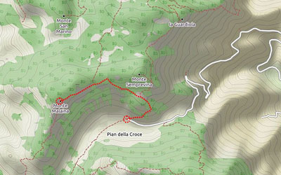 MONTE MALAINA PER CRESTA NORD EST